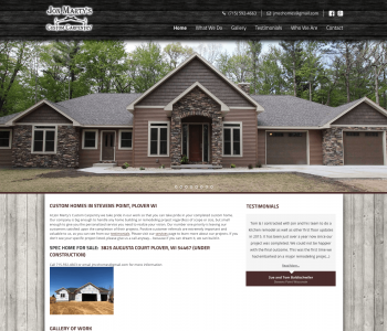 Carpentry Website Design: Jon Marty's Custom Carpentry