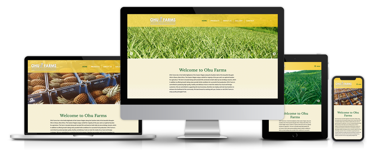 Responsive Designs: Ohu Farms