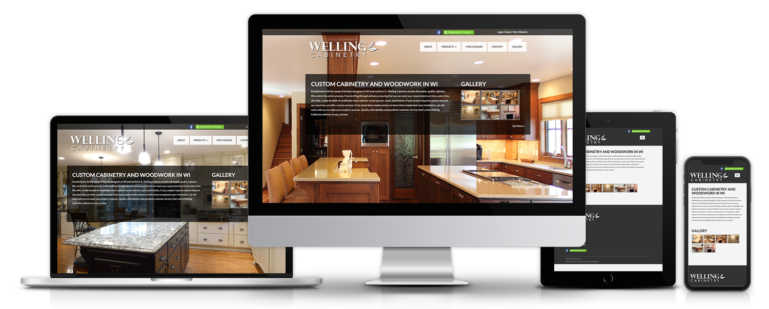 Cabinetry Manufacturing Website Design: Welling Cabinetry